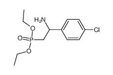 diethyl (2-amino-2-(4-chlorophenyl)ethyl)phosphonate结构式