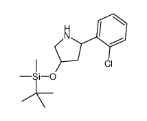 tert-butyl-[5-(2-chlorophenyl)pyrrolidin-3-yl]oxy-dimethylsilane Structure