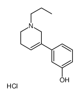 3-(1-propyl-3,6-dihydro-2H-pyridin-5-yl)phenol,hydrochloride Structure