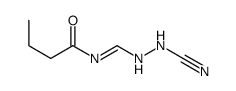 N-[(2-cyanohydrazinyl)methylidene]butanamide结构式