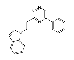 1-[2-(5-phenyl-1,2,4-triazin-3-yl)ethyl]indole结构式