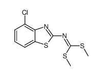 Dimethyl N-(4-chloro-2-benzothiazolyl)-dithiocarbonimidate Structure