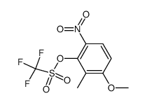 3-methoxy-2-methyl-6-nitrophenyl trifluoromethanesulfonate结构式