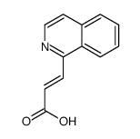 3-isoquinolin-1-ylprop-2-enoic acid结构式