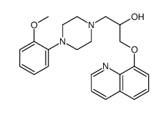 1-Piperazineethanol, 4-(2-methoxyphenyl)-alpha-((8-quinolinyloxy)methy l)-结构式