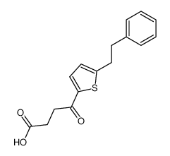 4-oxo-4-(5-phenethyl-[2]thienyl)-butyric acid结构式