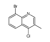 8-bromo-4-chloro-3-methylquinoline Structure