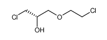 (S)-1-(2-chloroethoxy)-3-chloropropan-2-ol结构式