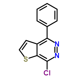 7-Chloro-4-phenylthieno[2,3-d]pyridazine结构式