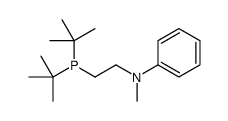 N-(2-ditert-butylphosphanylethyl)-N-methylaniline结构式