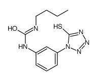 1-butyl-3-[3-(5-sulfanylidene-2H-tetrazol-1-yl)phenyl]urea结构式