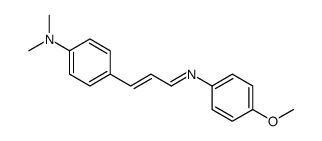 4-[3-(4-methoxyphenyl)iminoprop-1-enyl]-N,N-dimethylaniline Structure