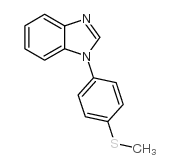 1-(4-METHYLSULFANYLPHENYL)-1H-BENZOIMIDAZOLE Structure