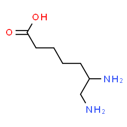 Heptanoic acid,6,7-diamino- Structure