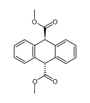 trans-9,10-dihydro-anthracene-9,10-dicarboxylic acid dimethyl ester结构式