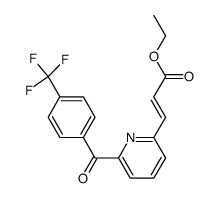 (E)-Ethyl-3-[6-(4-trifluoromethylbenzoyl)-2-pyridyl]-acrylate结构式