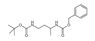 1,1-dimethylethyl phenylmethyl 1,3-butanediylbiscarbamate Structure