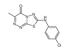 7-(4-Chloro-phenylamino)-3-methyl-[1,3,4]thiadiazolo[2,3-c][1,2,4]triazin-4-one Structure