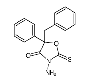 3-amino-5-benzyl-5-phenyl-2-sulfanylidene-1,3-oxazolidin-4-one Structure