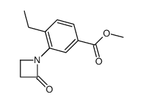 methyl 4-ethyl-3-(2-oxoazetidin-1-yl)benzoate Structure