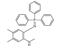 N,4,5-trimethyl-2-[(triphenyl-λ5-phosphanylidene)amino]aniline结构式