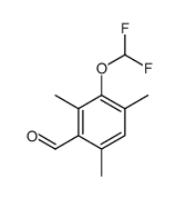 3-(difluoromethoxy)-2,4,6-trimethylbenzaldehyde Structure