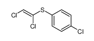 1-chloro-4-(1,2-dichloroethenylsulfanyl)benzene结构式