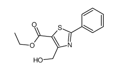 ethyl 4-(hydroxymethyl)-2-phenyl-1,3-thiazole-5-carboxylate结构式