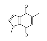 1,5-dimethylindazole-4,7-dione Structure