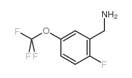 2-氟-5-(三氟甲氧基)苄胺结构式