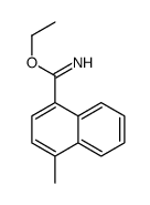 4-METHYL-NAPHTHALENE-1-CARBOXIMIDIC ACID ETHYL ESTER structure