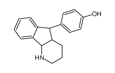 4-[(4aR,5S,9bR)-2,3,4,4a,5,9b-hexahydro-1H-indeno[1,2-b]pyridin-5-yl]phenol结构式