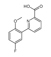 6-(5-fluoro-2-methoxyphenyl)pyridine-2-carboxylic acid结构式