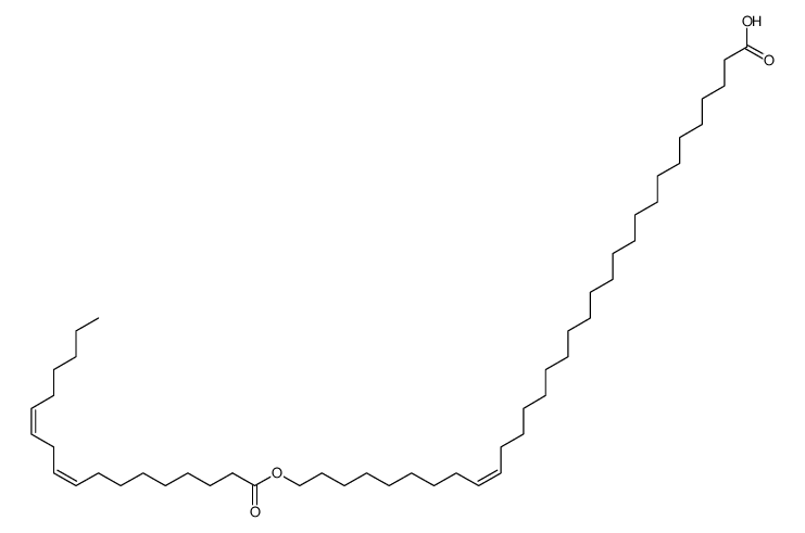 (23Z)-32-<(9Z,12Z)-octadeca-9,12-dienoyl>dotriacont-23-enoic acid结构式