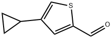 4-cyclopropylthiophene-2-carbaldehyde structure