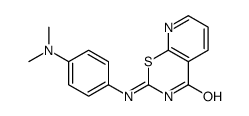 2-[4-(dimethylamino)anilino]pyrido[3,2-e][1,3]thiazin-4-one结构式