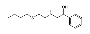 2-(2-Butylsulfanyl-ethylamino)-1-phenyl-ethanol结构式