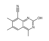 4,6,7-trimethyl-2-oxo-3H-quinazoline-8-carbonitrile Structure