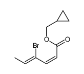 cyclopropylmethyl 4-bromohexa-2,4-dienoate Structure