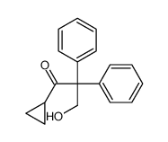1-cyclopropyl-3-hydroxy-2,2-diphenylpropan-1-one结构式