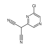 2-(6-chloropyrazin-2-yl)propanedinitrile结构式