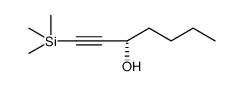 1-Heptyn-3-ol, 1-(trimethylsilyl)-, (3S) Structure
