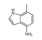 (9ci)-7-甲基-1H-吲哚-4-胺结构式