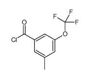 3-methyl-5-(trifluoromethoxy)benzoyl chloride Structure