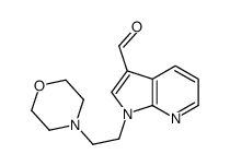 1-(2-morpholin-4-ylethyl)pyrrolo[2,3-b]pyridine-3-carbaldehyde Structure
