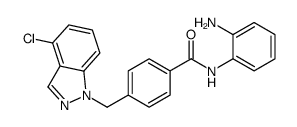 N-(2-aminophenyl)-4-[(4-chloroindazol-1-yl)methyl]benzamide Structure