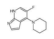 5-fluoro-4-piperidin-1-yl-1H-pyrrolo[2,3-b]pyridine结构式