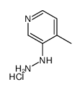 (4-methylpyridin-3-yl)hydrazine,hydrochloride Structure