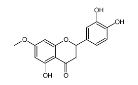 7-methoxy-3',4',5-trihydroxyflavanone结构式