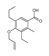 3-ethyl-2-methyl-4-prop-2-enoxy-5-propylbenzoic acid Structure